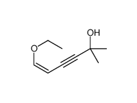 (E)-6-ethoxy-2-methylhex-5-en-3-yn-2-ol结构式