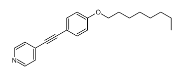 4-[2-(4-octoxyphenyl)ethynyl]pyridine Structure