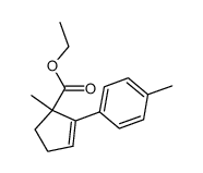 2-Carbethoxy-2-methyl-p-tolylcyclopent-1-ene Structure