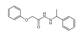 Phenoxy-acetic acid N'-(1-phenyl-ethyl)-hydrazide Structure