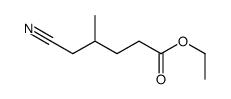 ethyl 5-cyano-4-methylpentanoate结构式