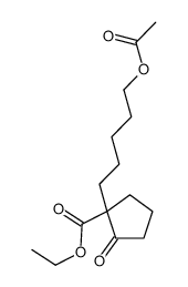 ethyl 1-(5-acetyloxypentyl)-2-oxocyclopentane-1-carboxylate Structure