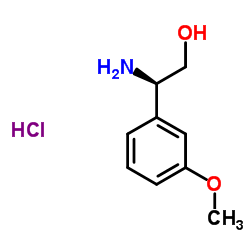 (R)-2-Amino-2-(3-methoxyphenyl)ethanol hydrochloride structure