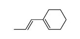 trans-1-(1-propenyl)cyclohexene结构式