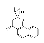 2-hydroxy-2-(trifluoromethyl)-3H-benzo[h]chromen-4-one Structure