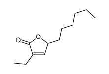 4-ethyl-2-hexyl-2H-furan-5-one Structure