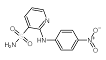 3-Pyridinesulfonamide,2-[(4-nitrophenyl)amino]- structure