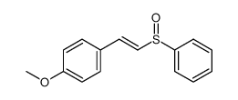 (+/-)S-2-(4-methoxyphenyl)-1-(phenylsulfinyl)ethene Structure