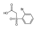 2-(2-bromophenyl)sulfonylacetic acid Structure