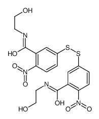 N-(2-hydroxyethyl)-5-[[3-(2-hydroxyethylcarbamoyl)-4-nitrophenyl]disulfanyl]-2-nitrobenzamide结构式