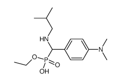 [(4-Dimethylamino-phenyl)-isobutylamino-methyl]-phosphonic acid monoethyl ester Structure