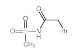 2-溴-N-(甲基磺酰基)乙酰胺结构式