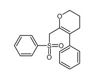 6-(benzenesulfonylmethyl)-5-phenyl-3,4-dihydro-2H-pyran Structure