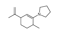 1-(6-methyl-3-prop-1-en-2-ylcyclohexen-1-yl)pyrrolidine Structure