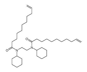 N-cyclohexyl-N-[2-[cyclohexyl(undec-10-enoyl)amino]ethyl]undec-10-enamide Structure