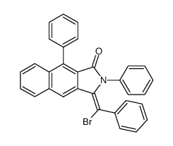 3-(α-Brom-benzyliden)-2,7-diphenyl-5,6-benzophthalimidin Structure