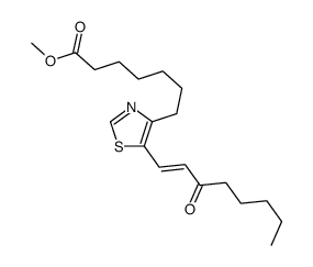 methyl 7-[5-(3-oxooct-1-enyl)-1,3-thiazol-4-yl]heptanoate Structure