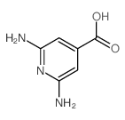 4-Pyridinecarboxylicacid, 2,6-diamino-结构式