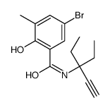 5-bromo-N-(3-ethylpent-1-yn-3-yl)-2-hydroxy-3-methylbenzamide Structure