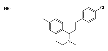 1-[2-(4-chlorophenyl)ethyl]-2,6,7-trimethyl-1,2,3,4-tetrahydroisoquinolin-2-ium,bromide Structure