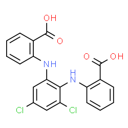 Benzoic acid,2,2-[(3,5-dichloro-1,2-phenylene)diimino]bis- (9CI) structure