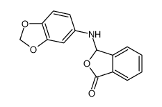 3-(1,3-benzodioxol-5-ylamino)-3H-2-benzofuran-1-one结构式