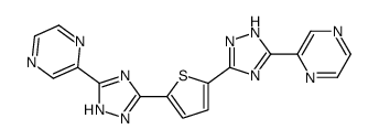 2-[5-[5-(3-pyrazin-2-yl-1H-1,2,4-triazol-5-yl)thiophen-2-yl]-1H-1,2,4-triazol-3-yl]pyrazine Structure