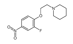 1-[2-(2-fluoro-4-nitrophenoxy)ethyl]piperidine Structure