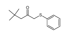 4,4-Dimethyl-1-phenylthio-2-pentanon结构式