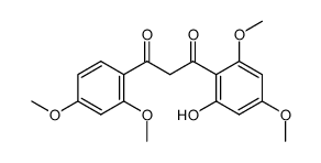 1-(2,4-dimethoxy-phenyl)-3-(2-hydroxy-4,6-dimethoxy-phenyl)-propane-1,3-dione结构式