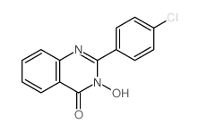 2-(4-chlorophenyl)-3-hydroxy-quinazolin-4-one结构式