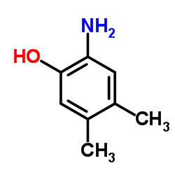 2-氨基-4,5-二甲基-苯酚结构式