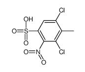 2,6-dichloro-3-nitrotoluene-4-sulphonic acid Structure