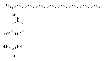 2-(2-aminoethylamino)ethanol,octadecanoic acid,urea Structure