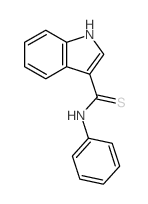 1H-Indole-3-carbothioamide,N-phenyl- structure