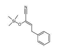 (Z)-4-Phenyl-2-(trimethylsilyloxy)-2-butennitril Structure