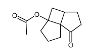 7-acetoxytricyclo[5.3.0.01,5]decan-2-one Structure