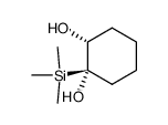 1-trimethylsilyl-cis-cyclohexane-1,2-diol结构式