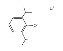 lithium 2,6-diisopropylphenolate结构式