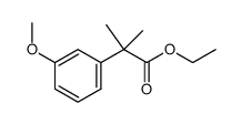 ethyl 2-(3-methoxyphenyl)-2-methyl-propanoate结构式