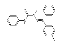 1-benzyl-3-p-tolyl-triazene-1-carboxylic acid anilide结构式