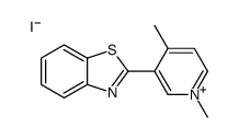 2-(1,4-dimethylpyridin-1-ium-3-yl)-1,3-benzothiazole,iodide结构式