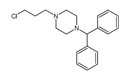 1-benzhydryl-4-(3-chloropropyl)piperazine Structure