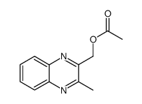 2-acetoxymethyl-3-methyl-quinoxaline Structure