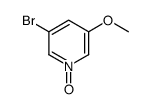 3-溴-5-甲氧基吡啶-1-氧化物结构式