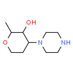 2H-Pyran-3-ol,tetrahydro-2-methyl-4-(1-piperazinyl)-(9CI) picture