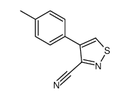 3-Isothiazolecarbonitrile,4-(4-methylphenyl)-(9CI)结构式