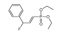 (3-diethoxyphosphoryl-1-fluoroprop-2-enyl)benzene Structure