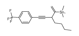 3-butyl-5-(4-trifluoromethylphenyl)-2-trimethylstannyl-1-penten-4-yne Structure