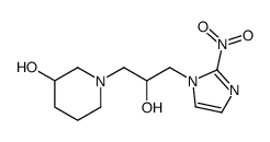 1-[2-hydroxy-3-(2-nitroimidazol-1-yl)propyl]piperidin-3-ol Structure